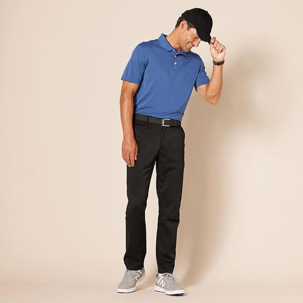 🖤 Men’s Black Performance Golf Pants | 28x30 | Straight Fit - Picture 3 of 7